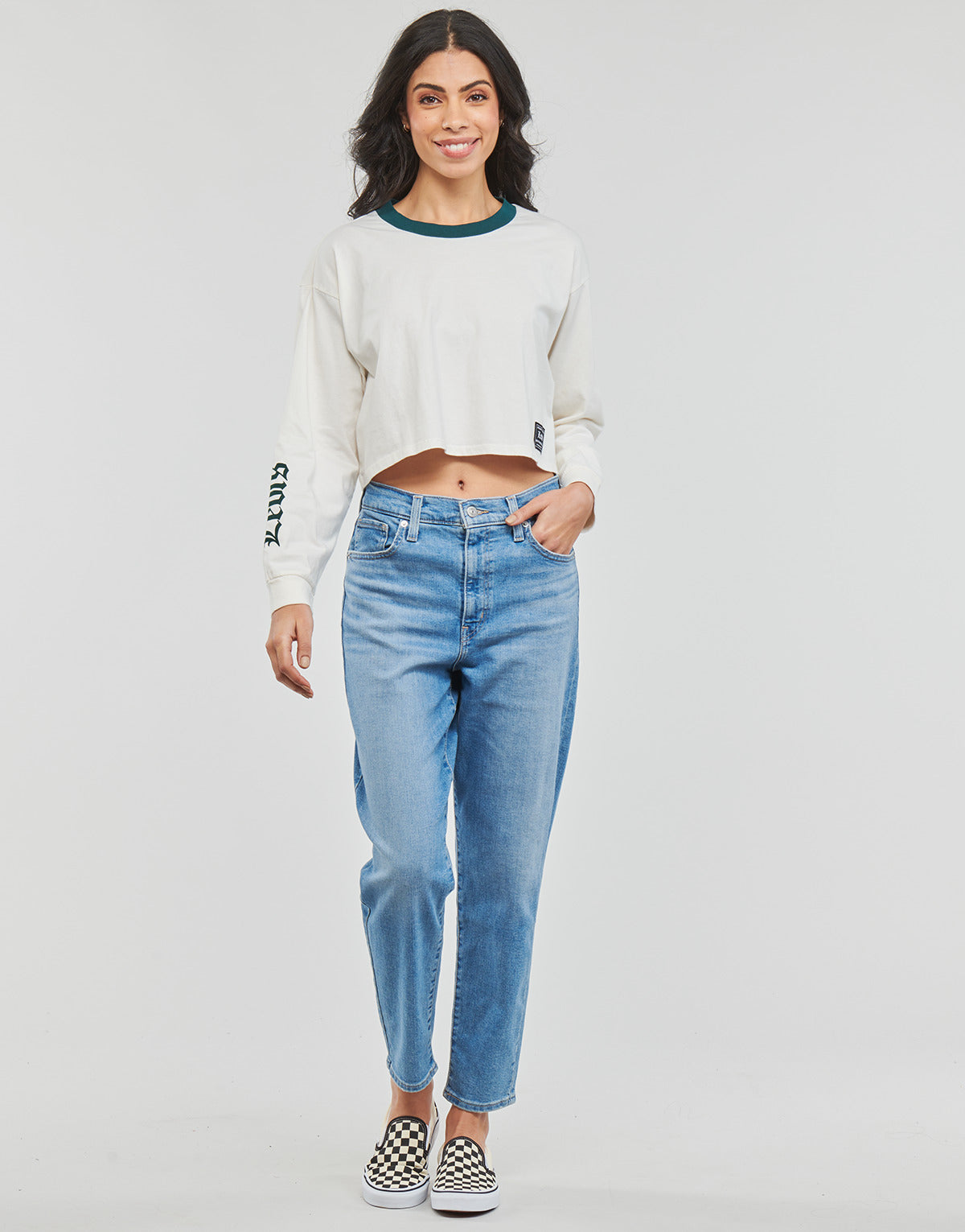 Jeans Mom Donna Levis  HIGH WAISTED MOM JEAN  Blu