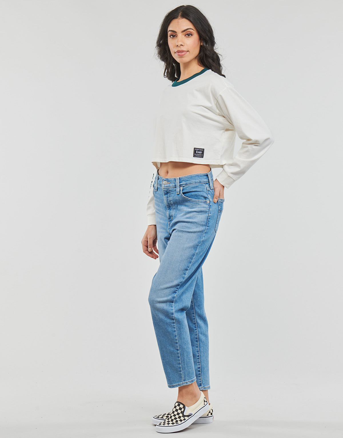 Jeans Mom Donna Levis  HIGH WAISTED MOM JEAN  Blu