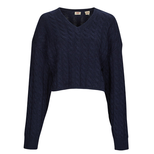 Maglione Donna Levis  RAE CROPPED SWEATER  Blu