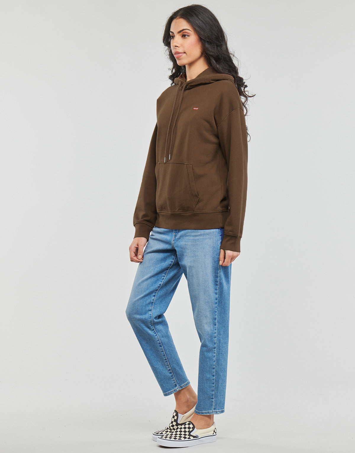 Felpa Donna Levis  STANDARD HOODIE  Marrone