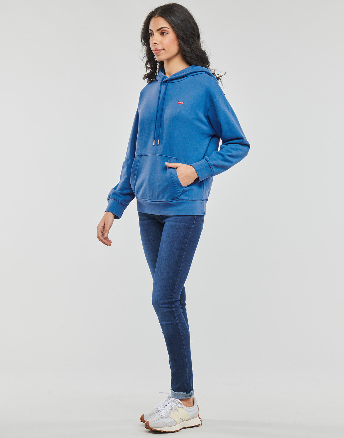 Felpa Donna Levis  STANDARD HOODIE  Blu