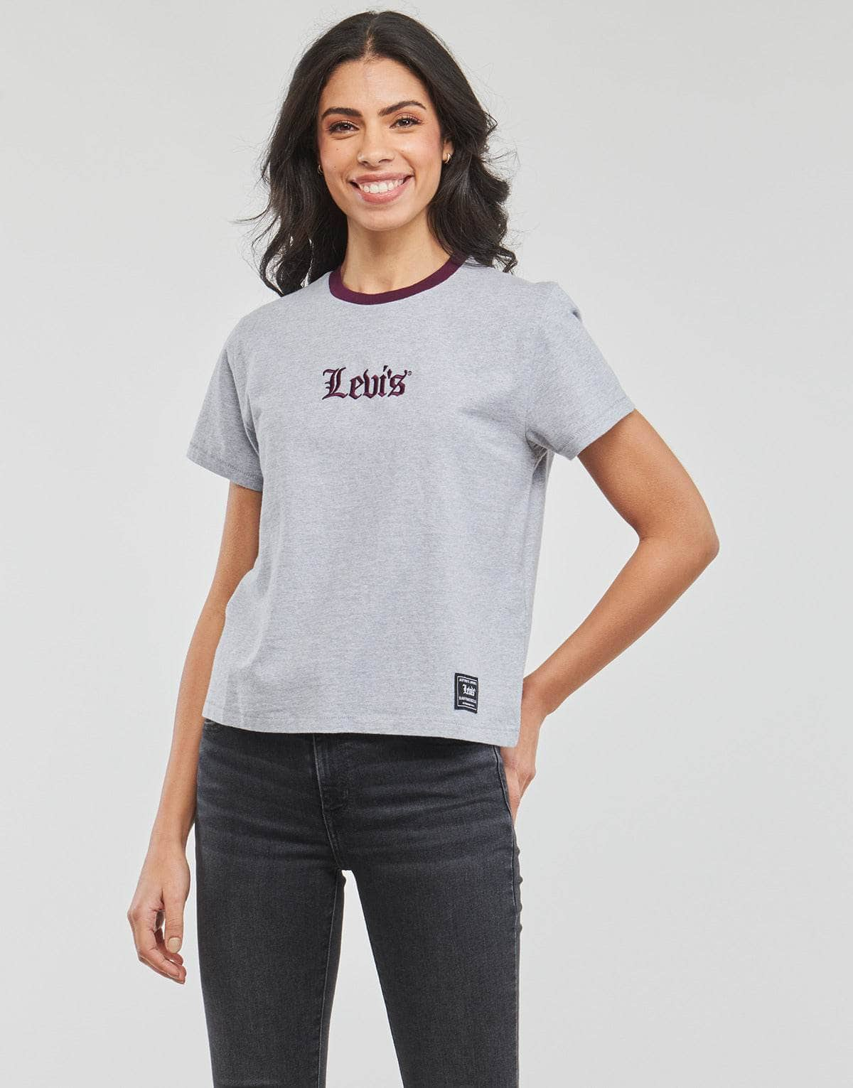 T-shirt Donna Levis  GRAPHIC CLASSIC TEE  Grigio