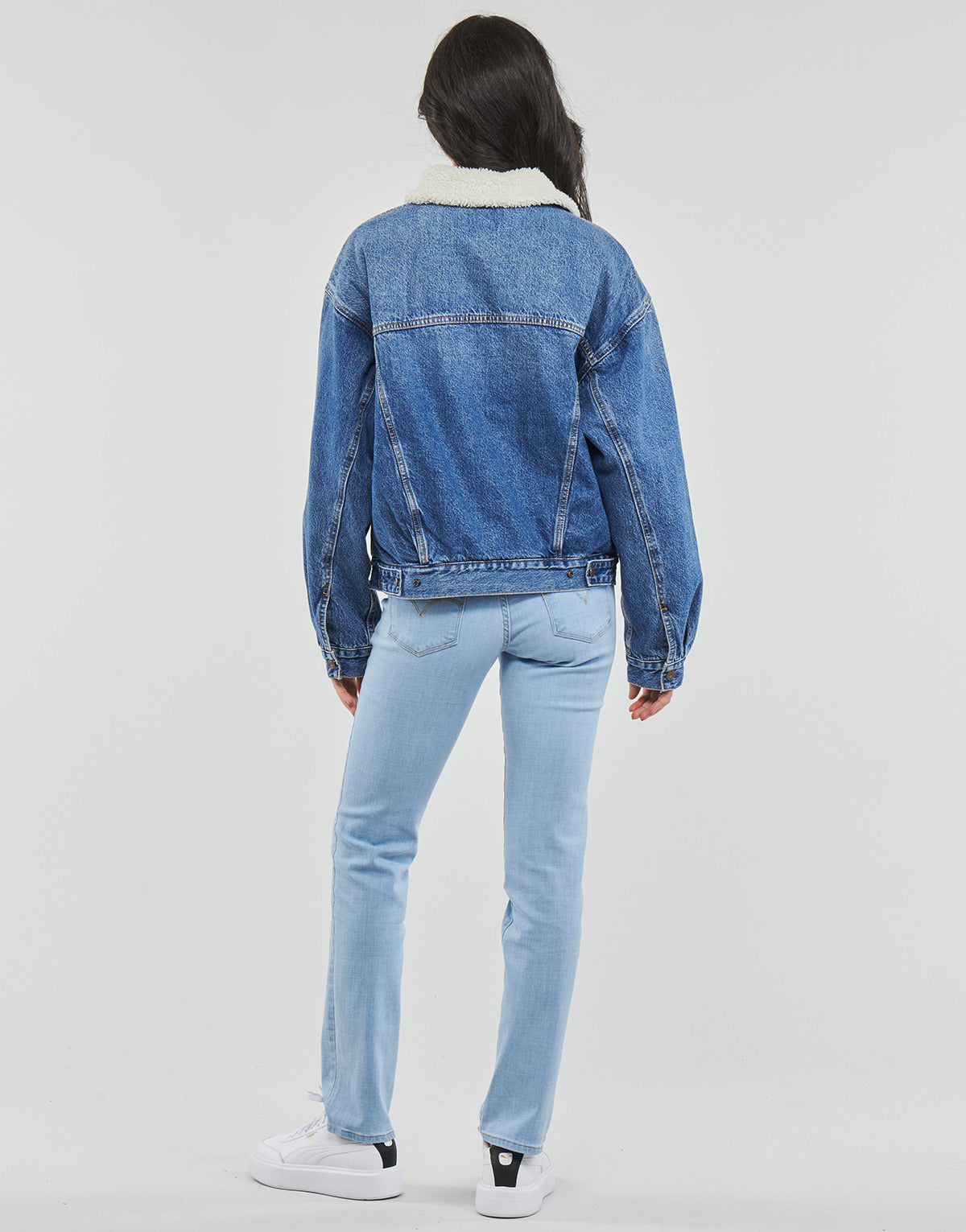 Giacca in jeans Donna Levis  90S SHERPA TRUCKER  Blu