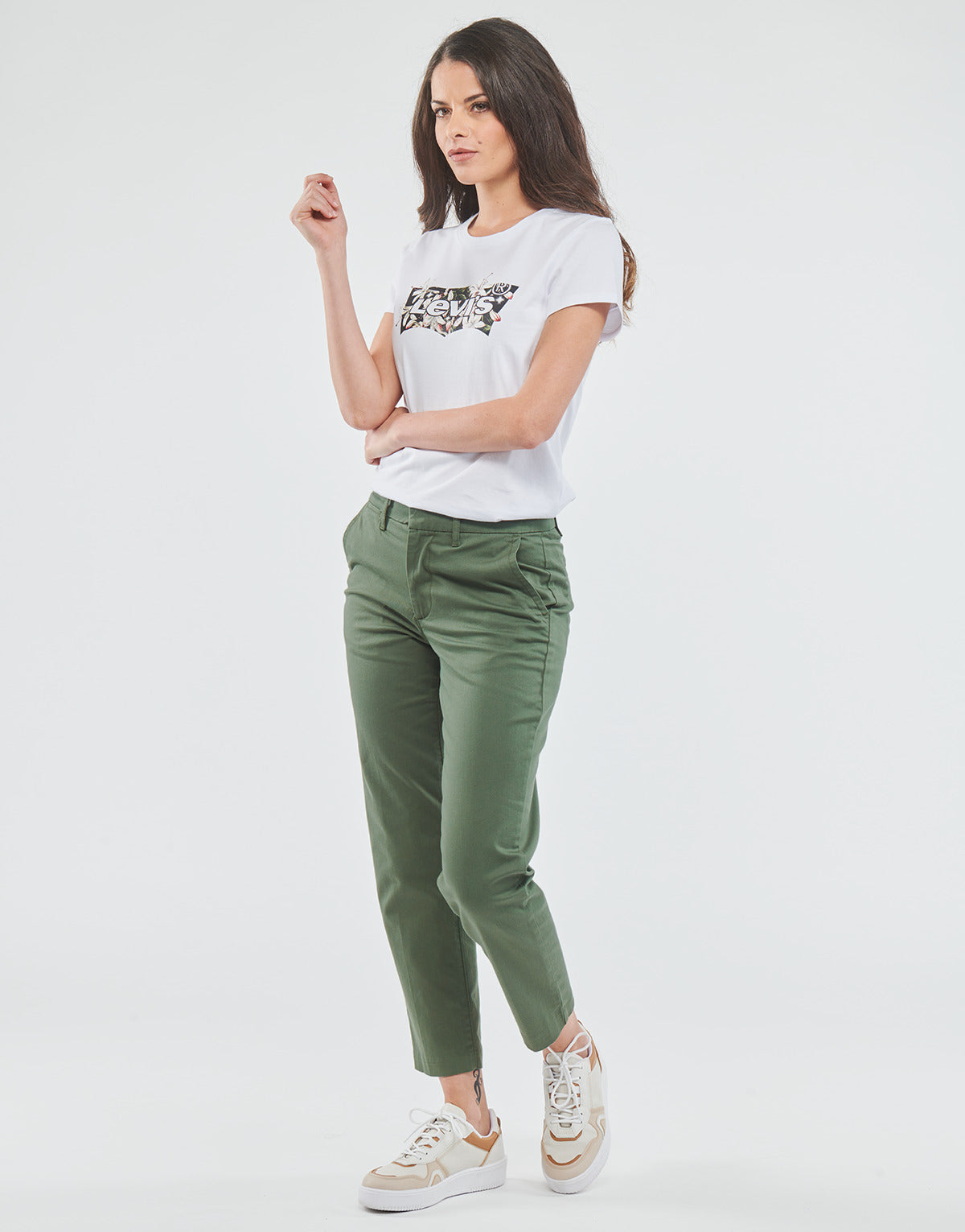 Pantalone Chino Donna Levis  ESSENTIAL CHINO  Kaki