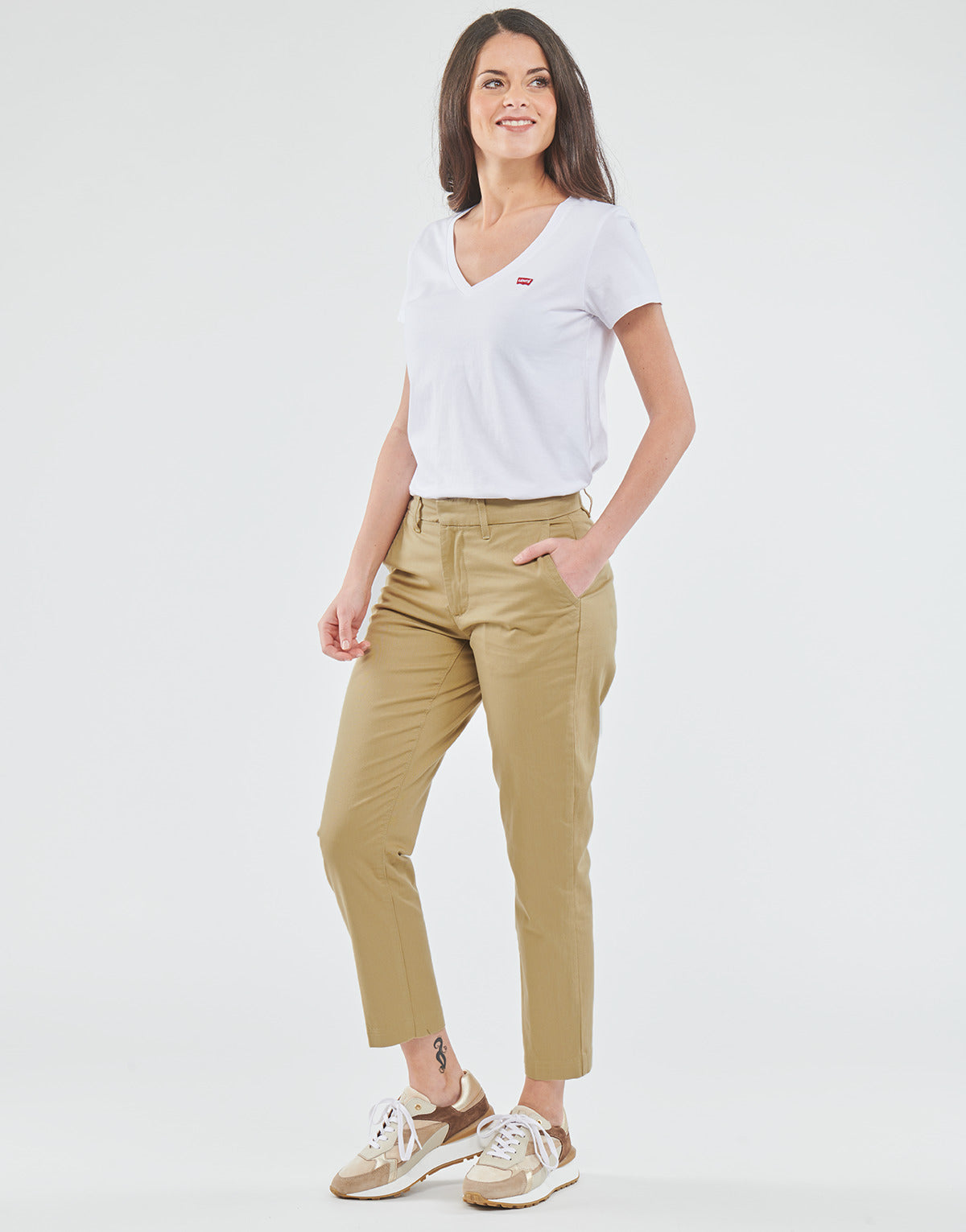 Pantalone Chino Donna Levis  ESSENTIAL CHINO  Beige