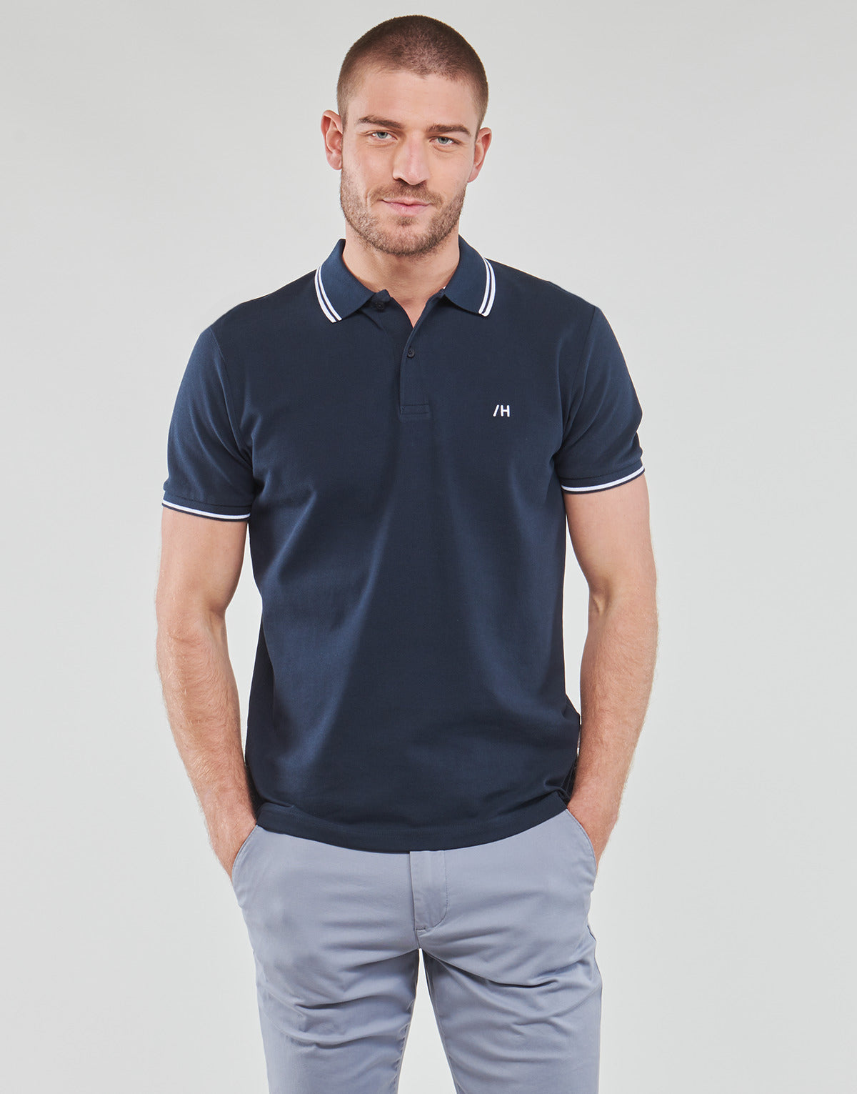 Polo Uomo Selected  SLHDANTE SPORT  Marine