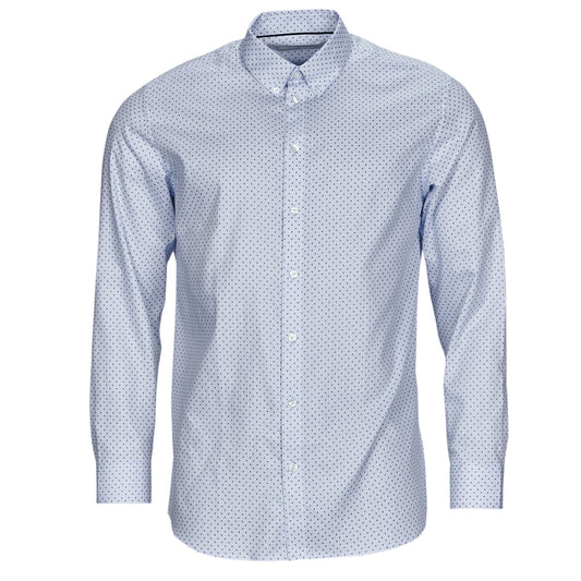 Camicia a maniche lunghe Uomo Selected  ETHAN MICRO MOTIF SLIM FIT  Blu