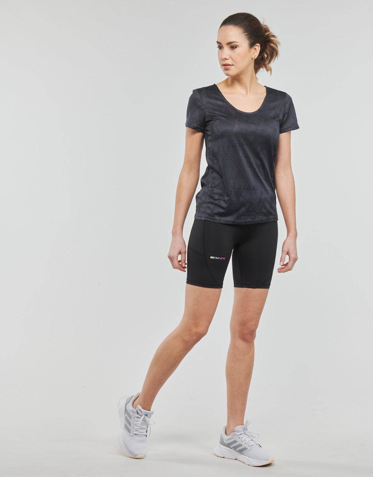 Shorts Donna Only Play  ONPGILL LOGO TRAIN SHORTS  Nero