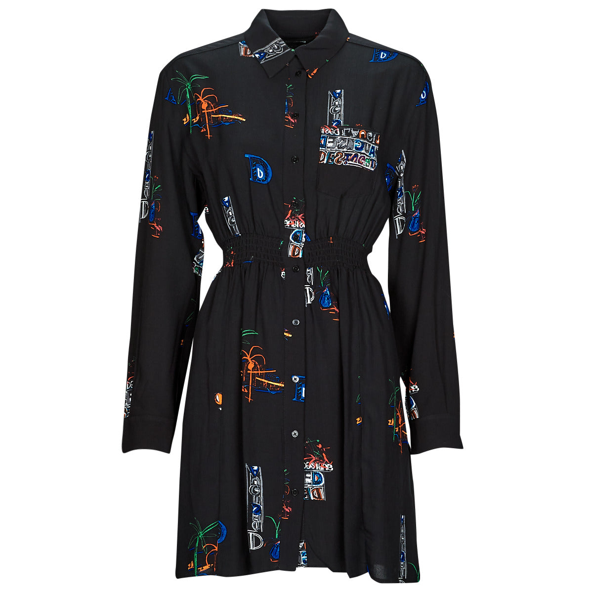 Abito corto Donna Desigual  VEST_DRESDE  Nero