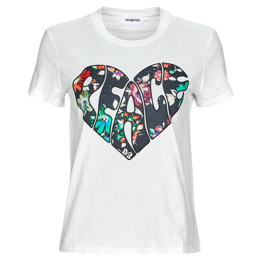 T-shirt Donna Desigual  TS_COR  Bianco