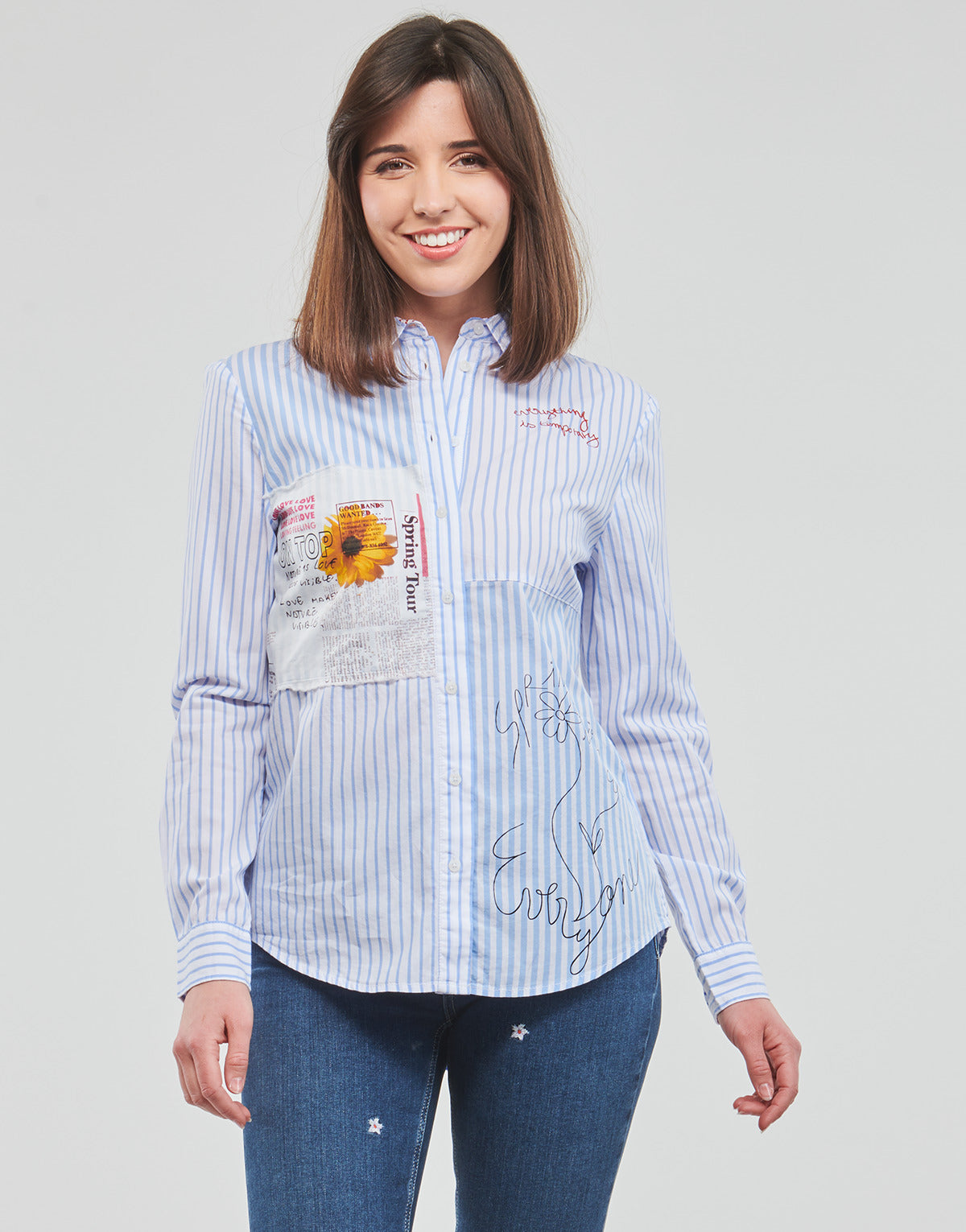 Camicia Donna Desigual  CAM_HAMBURGO  Multicolore