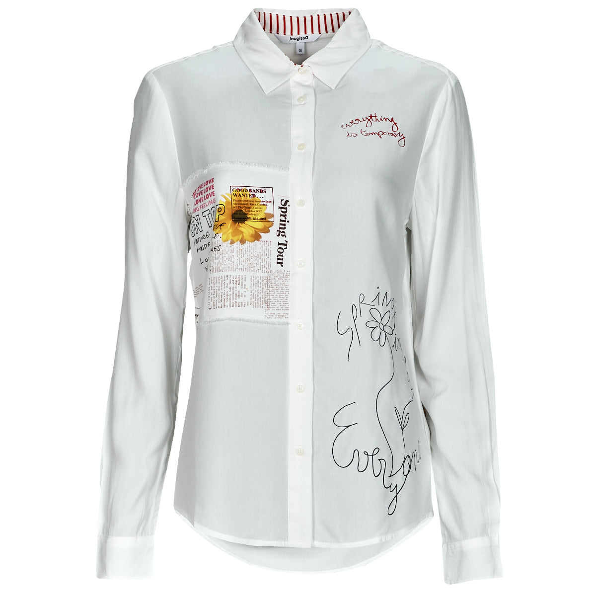 Camicia Donna Desigual  CAM_SWEET HAMBURGO  Bianco