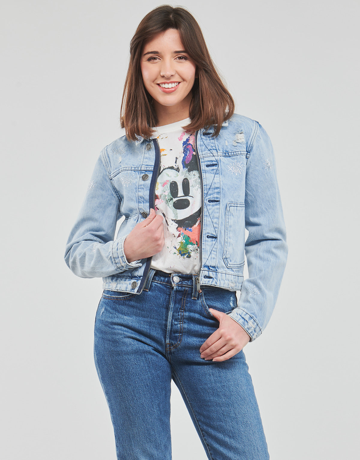 Giacca in jeans Donna Desigual  CHAQ_FERIHA  Blu