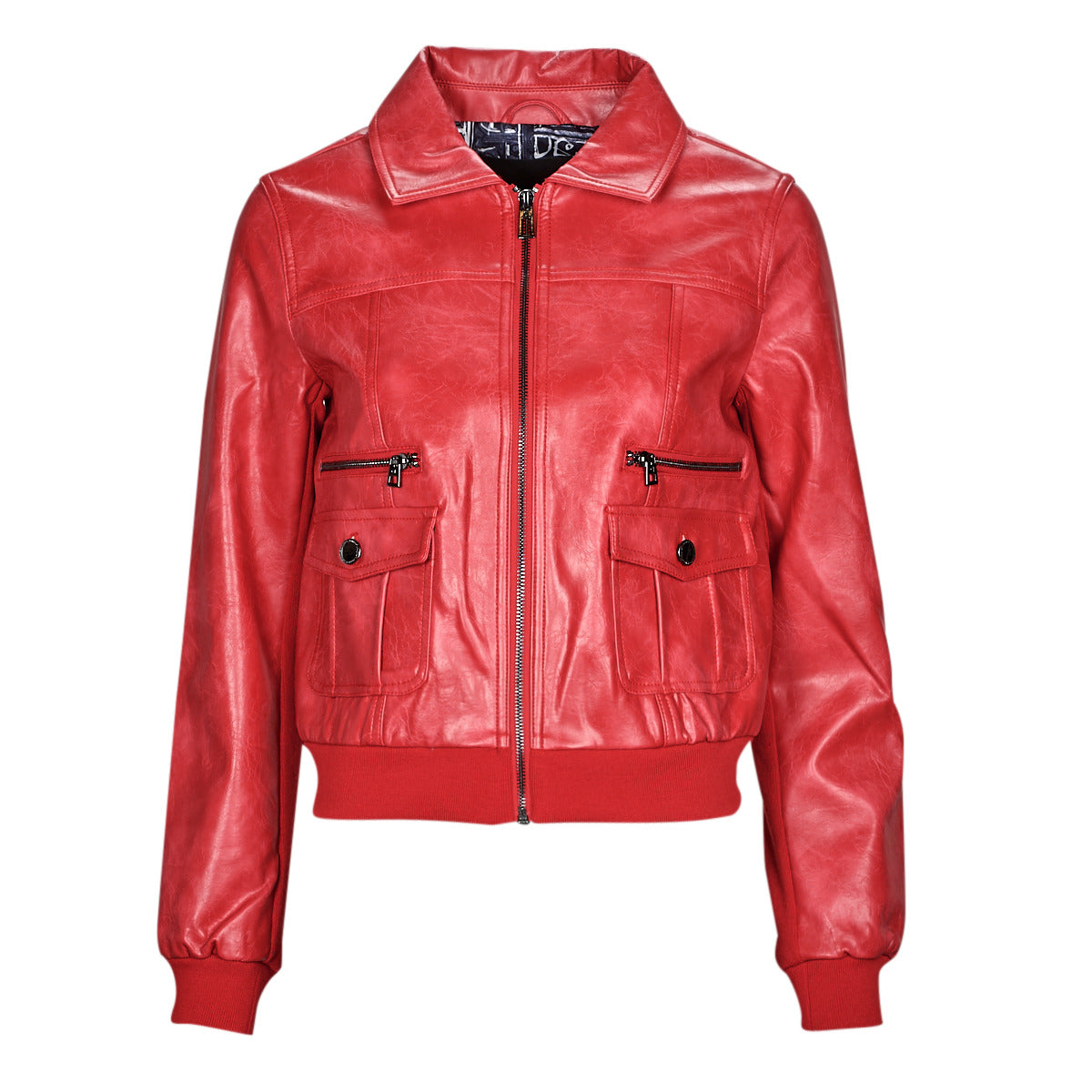 Giacca in pelle Donna Desigual  CHAQ_DALLAS  Rosso