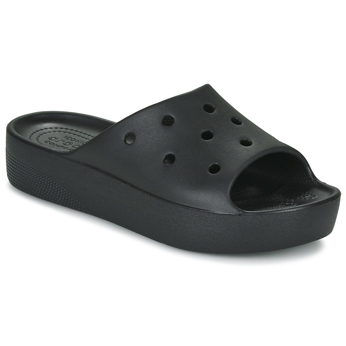 ciabatte Donna Crocs  Classic Platform Slide  Nero