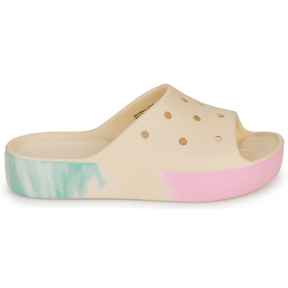 ciabatte Donna Crocs  CLASSIC PLATFORM OMBRE SLIDE  Beige