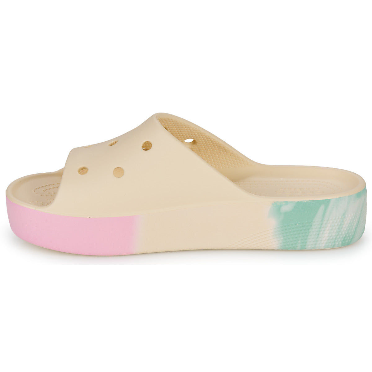 ciabatte Donna Crocs  CLASSIC PLATFORM OMBRE SLIDE  Beige