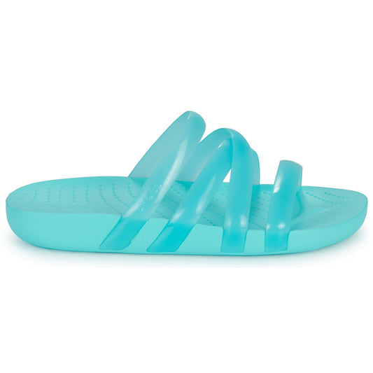 Scarpe Donna Crocs  CrocsSplashGlossyStrappy  Blu