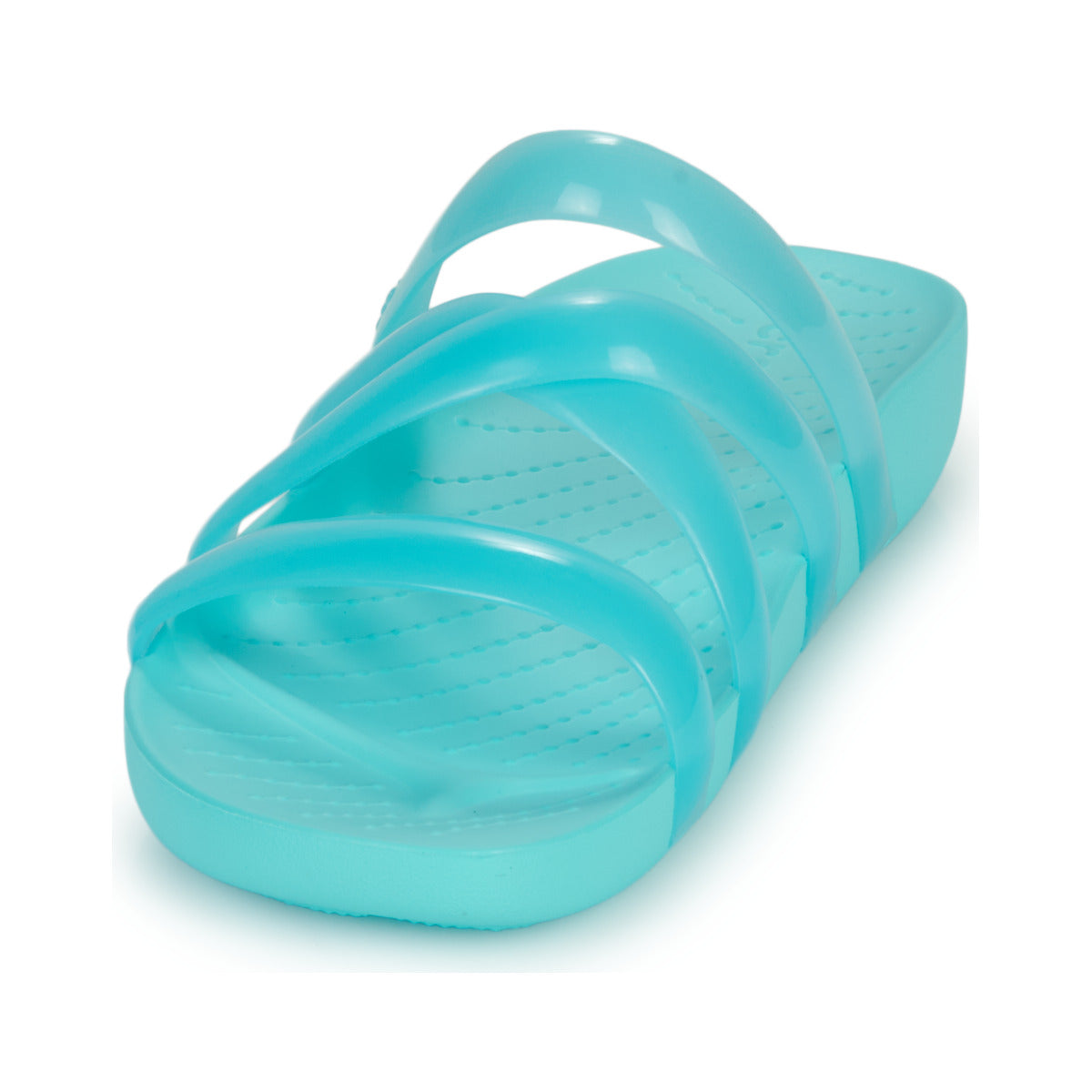 Scarpe Donna Crocs  CrocsSplashGlossyStrappy  Blu