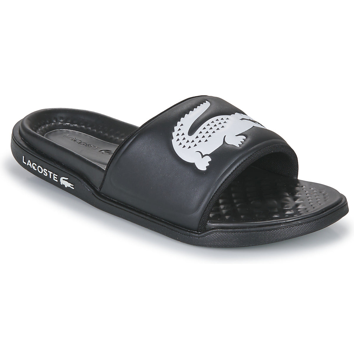 ciabatte Uomo Lacoste  CROCO SLIDE  Nero