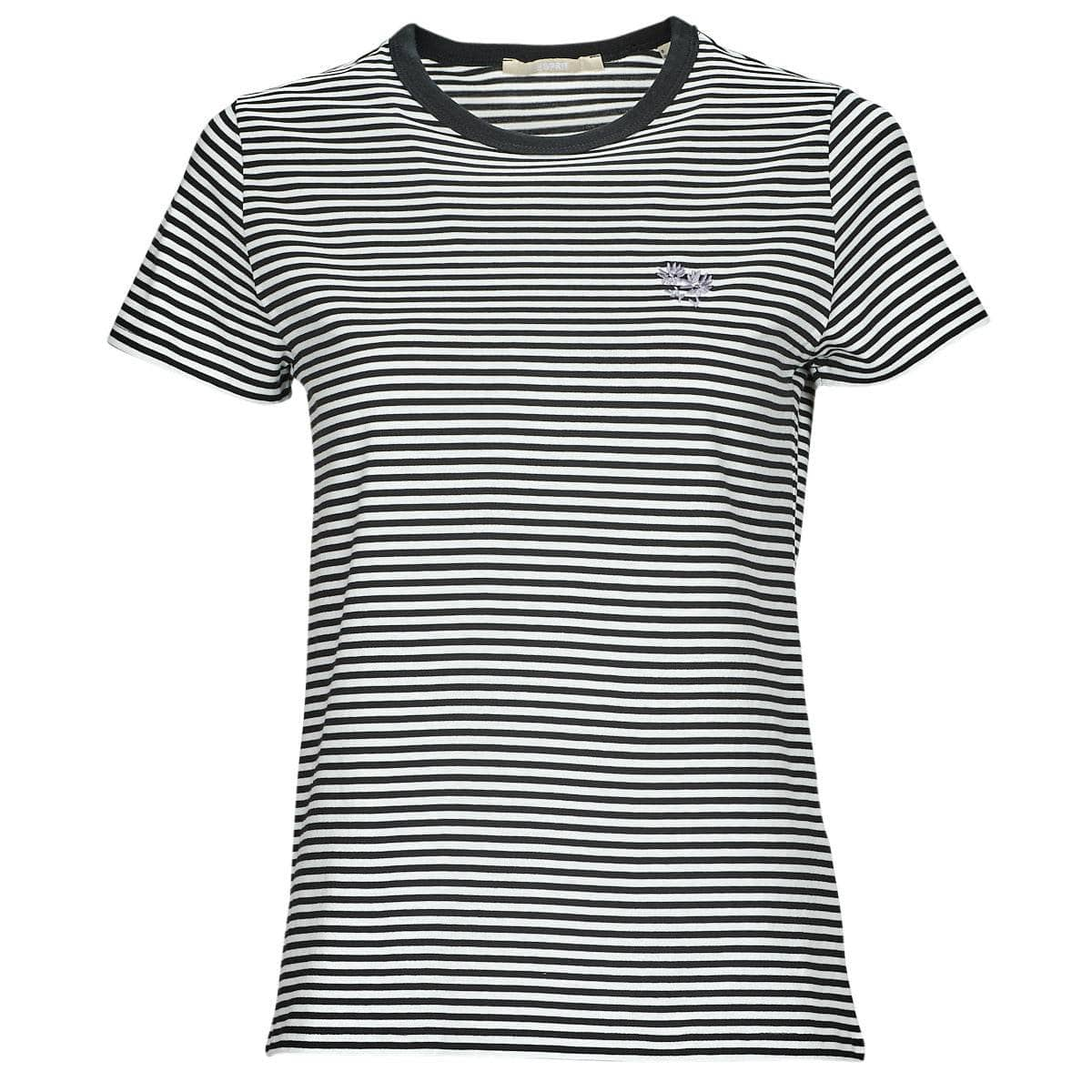 T-shirt Donna Esprit  Y/D STRIPE  Nero