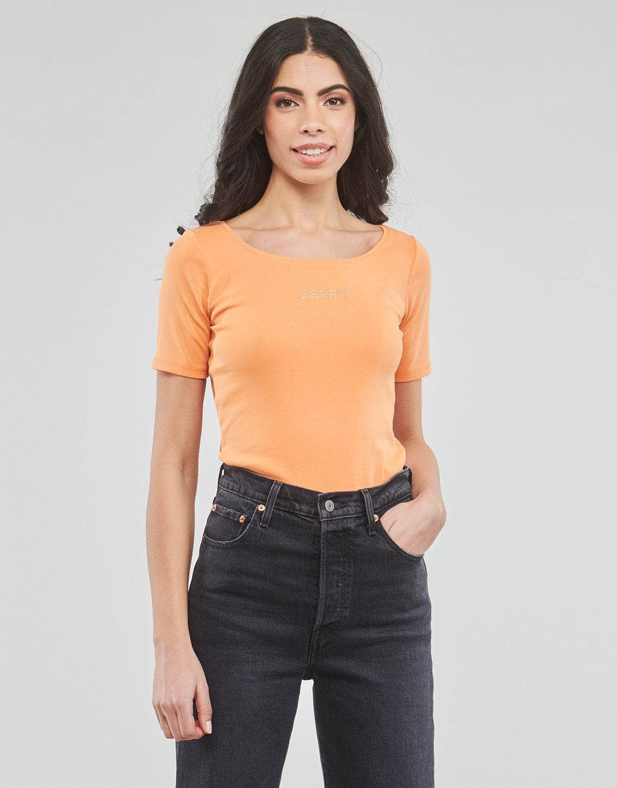 T-shirt Donna Esprit  tee  Arancio