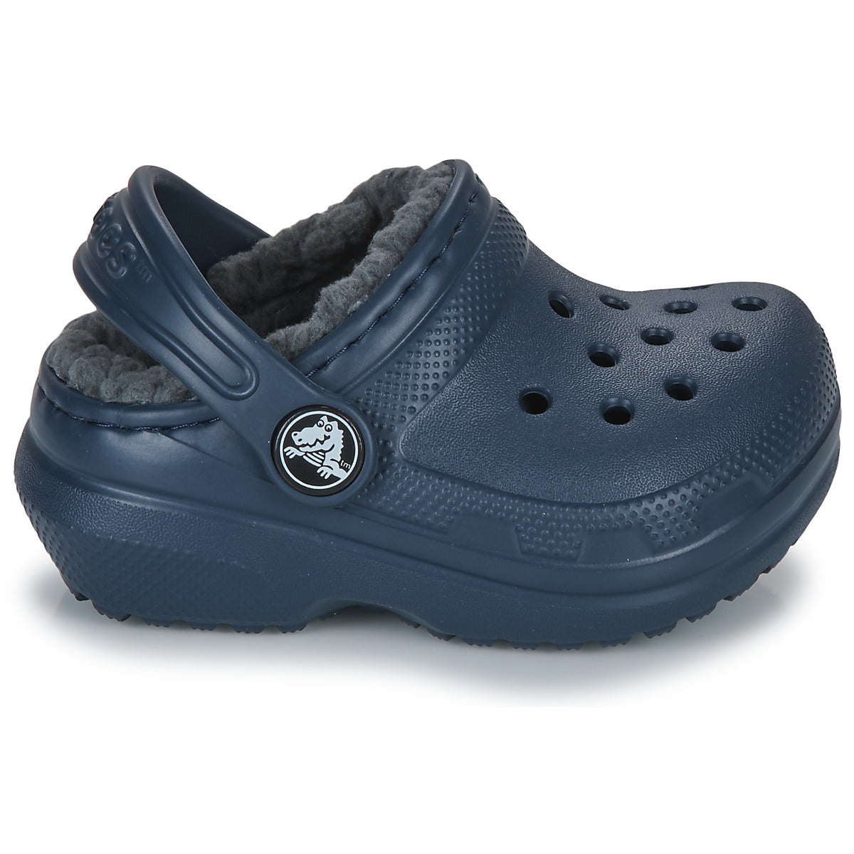 Scarpe bambini ragazza Crocs  Classic Lined Clog T  Marine