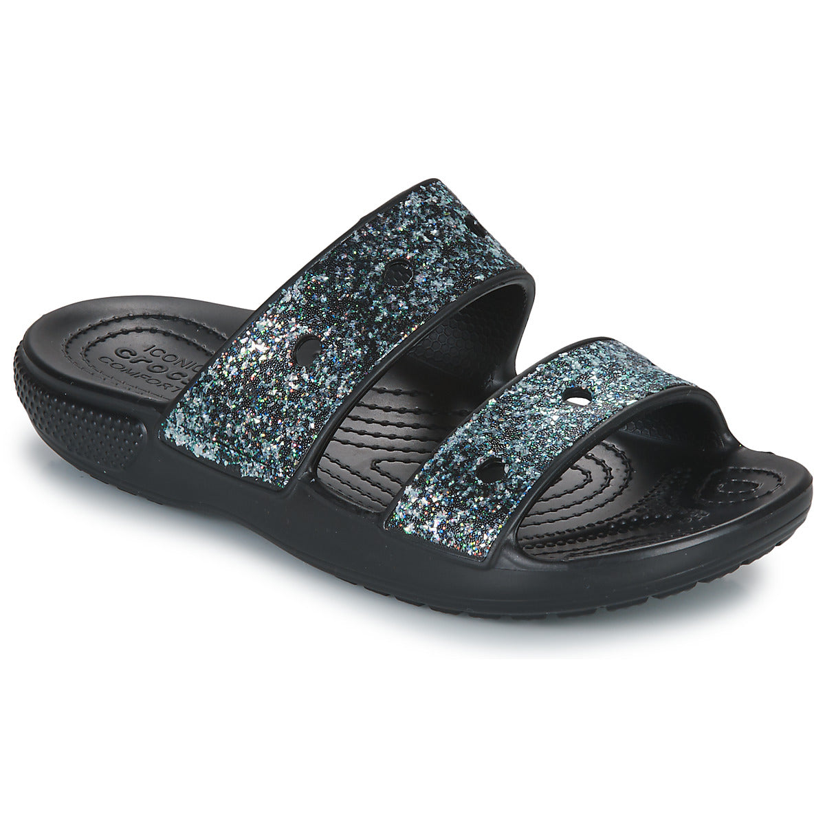 Scarpe bambini ragazza Crocs  Classic Crocs Glitter Sandal K  Nero