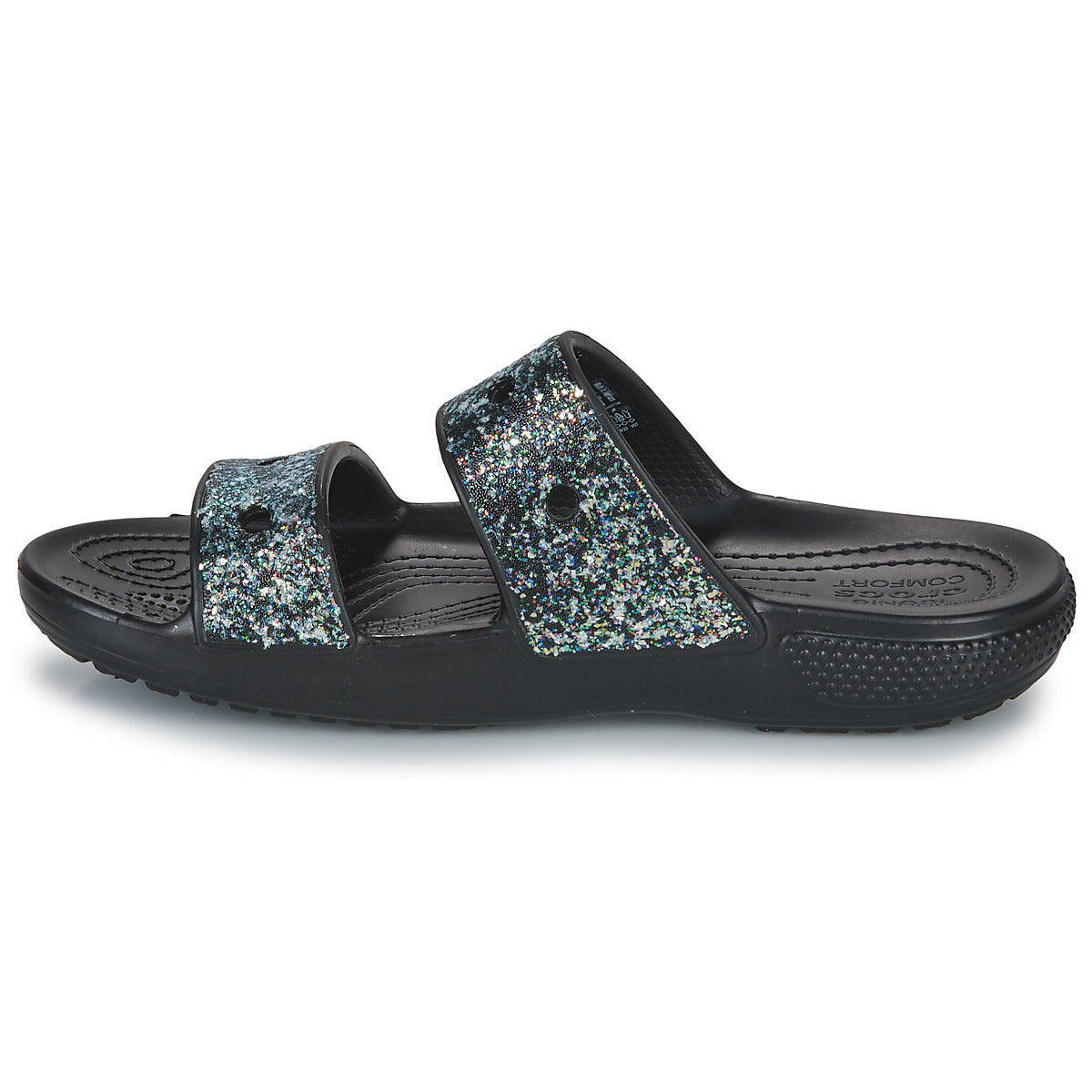 Scarpe bambini ragazza Crocs  Classic Crocs Glitter Sandal K  Nero