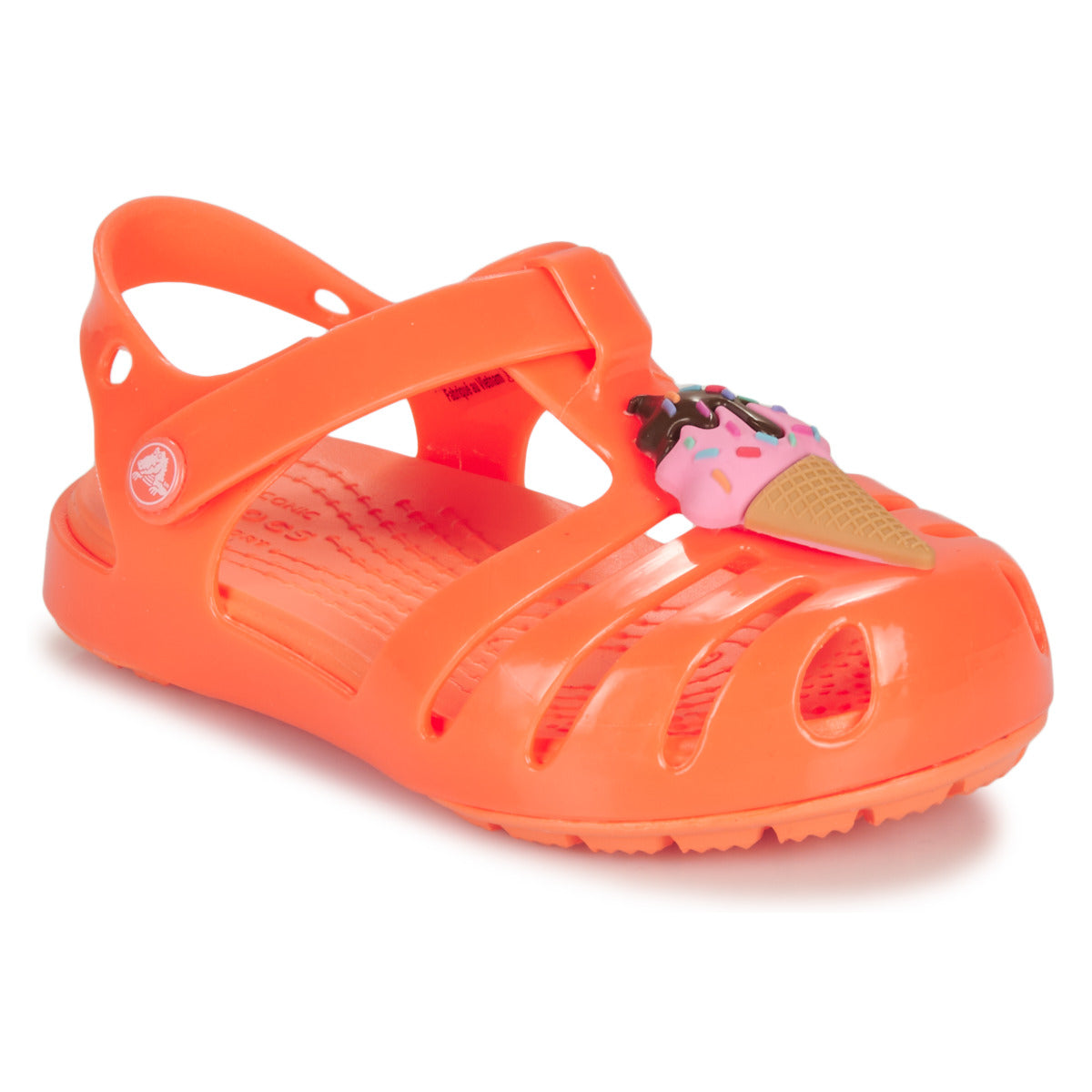 Sandali bambini ragazza Crocs  Isabella Charm Sandal T  Arancio