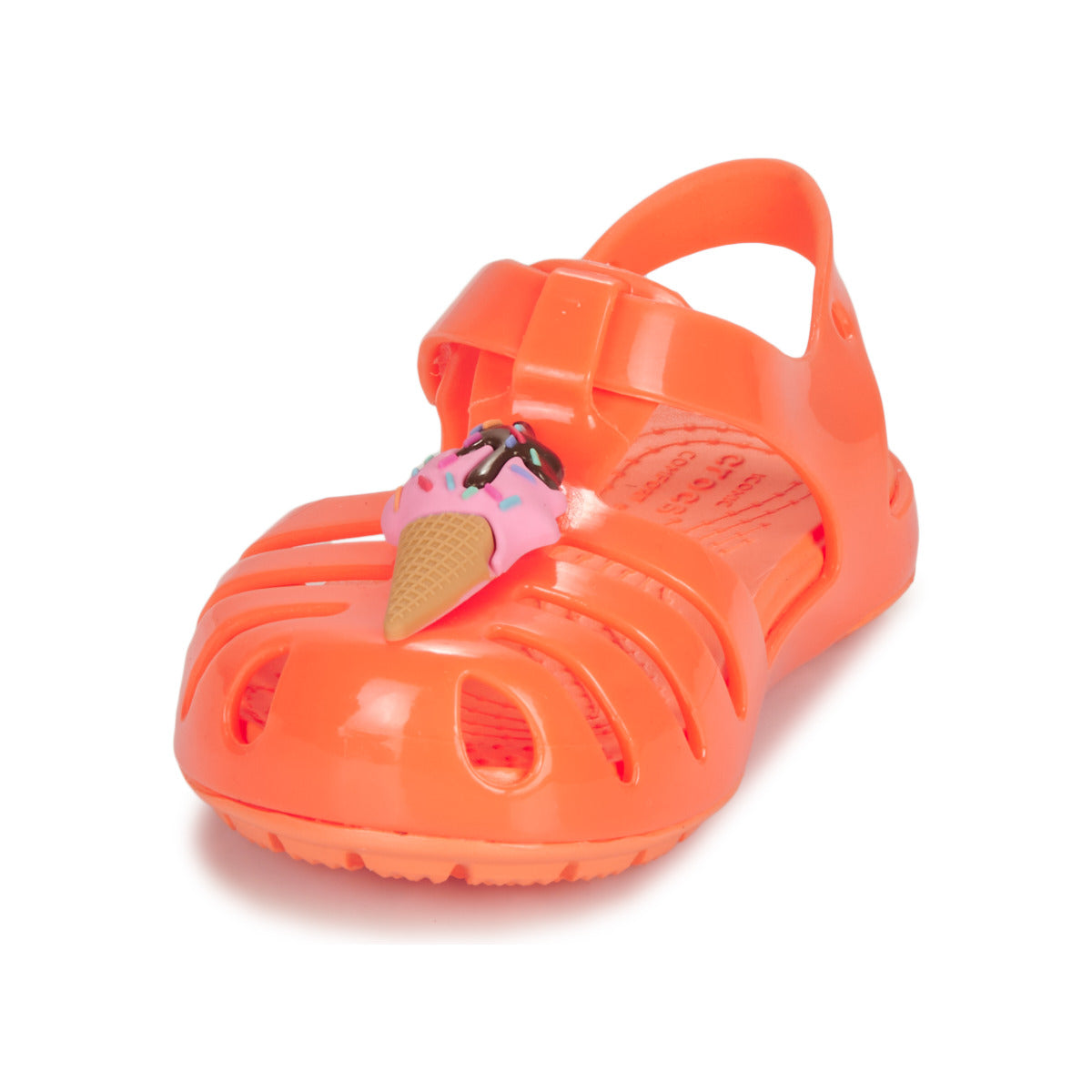 Sandali bambini ragazza Crocs  Isabella Charm Sandal T  Arancio