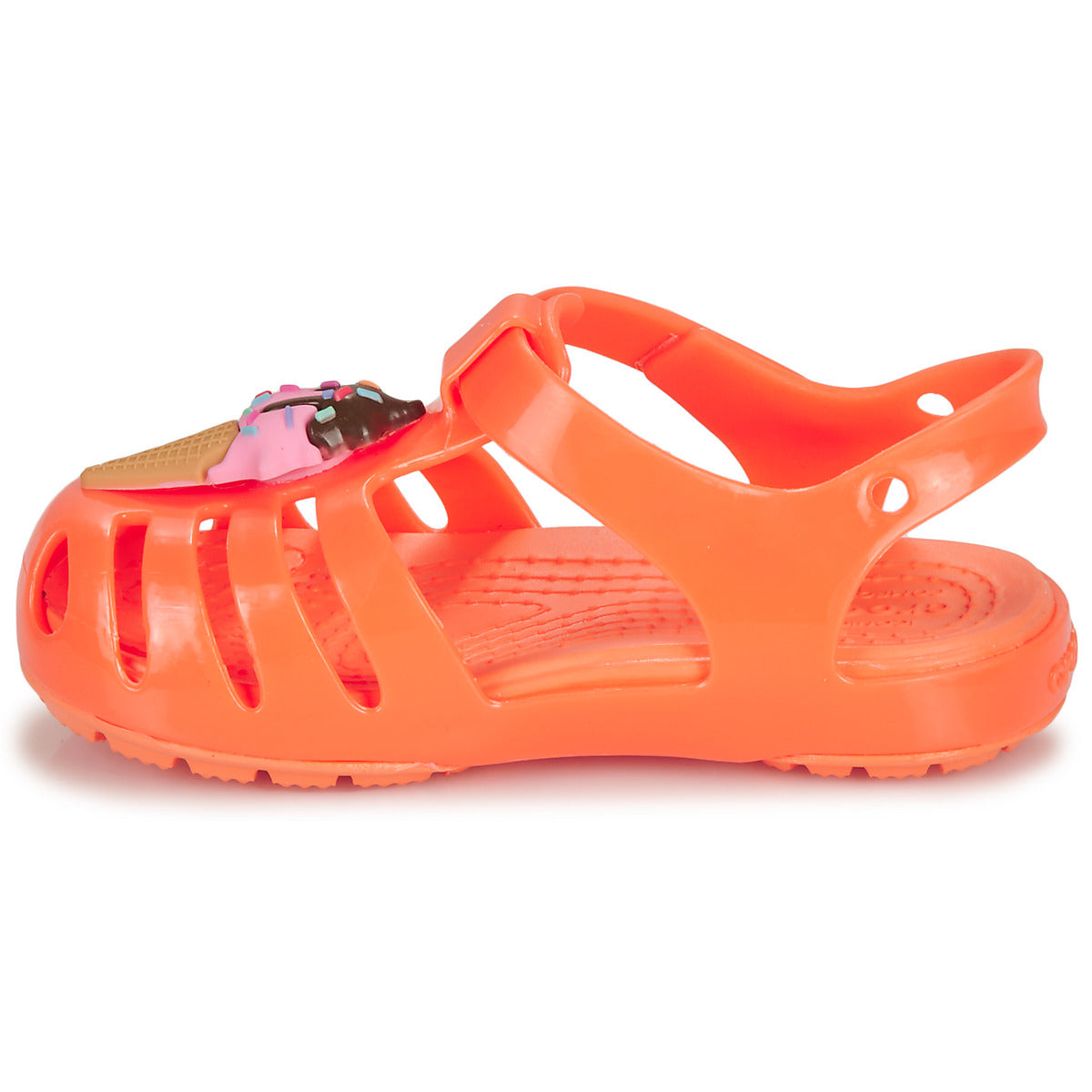 Sandali bambini ragazza Crocs  Isabella Charm Sandal T  Arancio