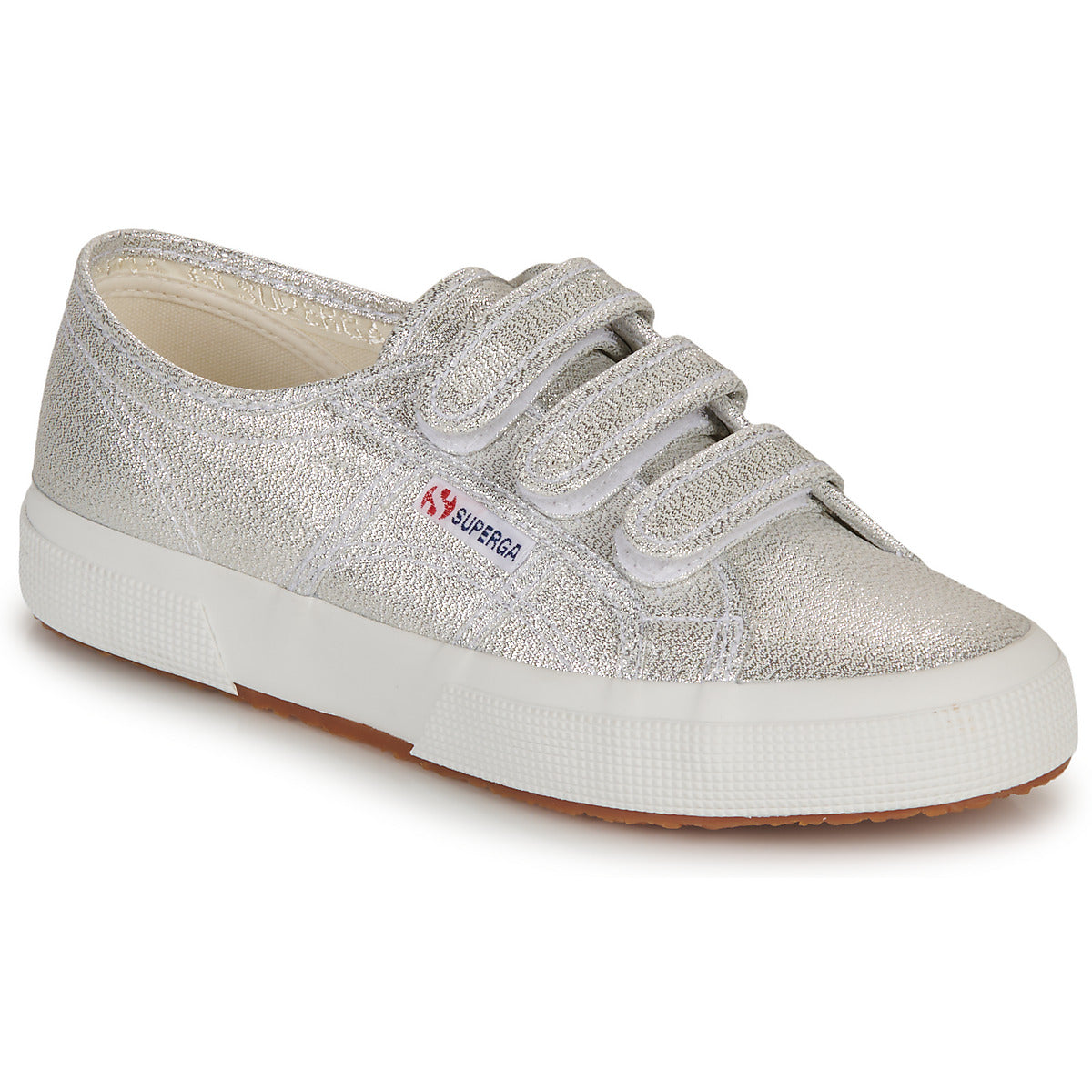 Sneakers basse Donna Superga  2750 LAME STRAP  Argento