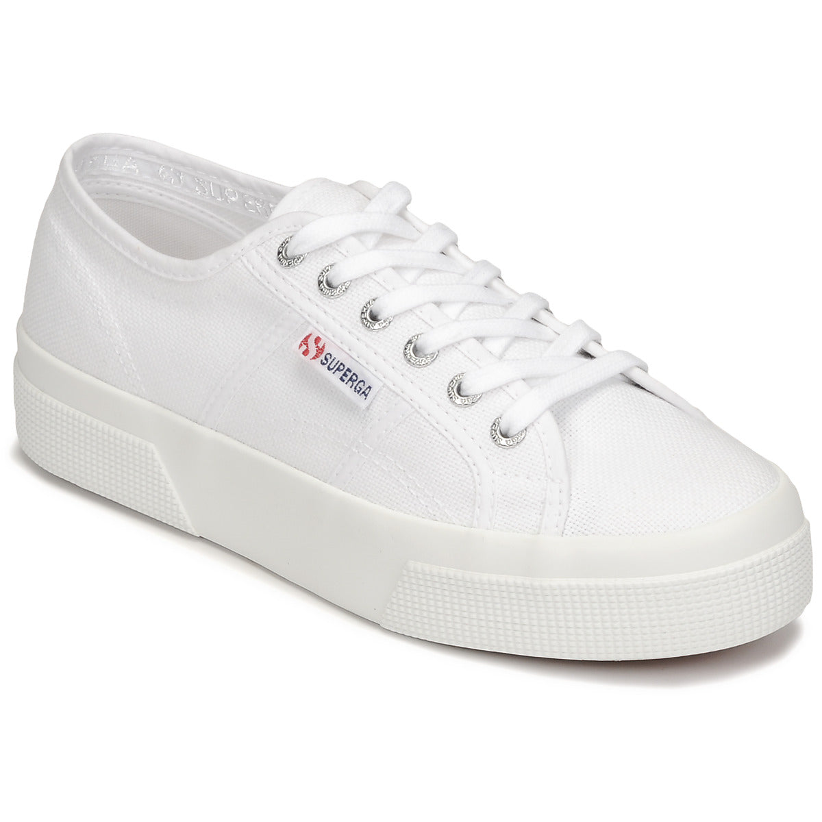 Sneakers basse Donna Superga  2740 COTON PLATFORM  Bianco