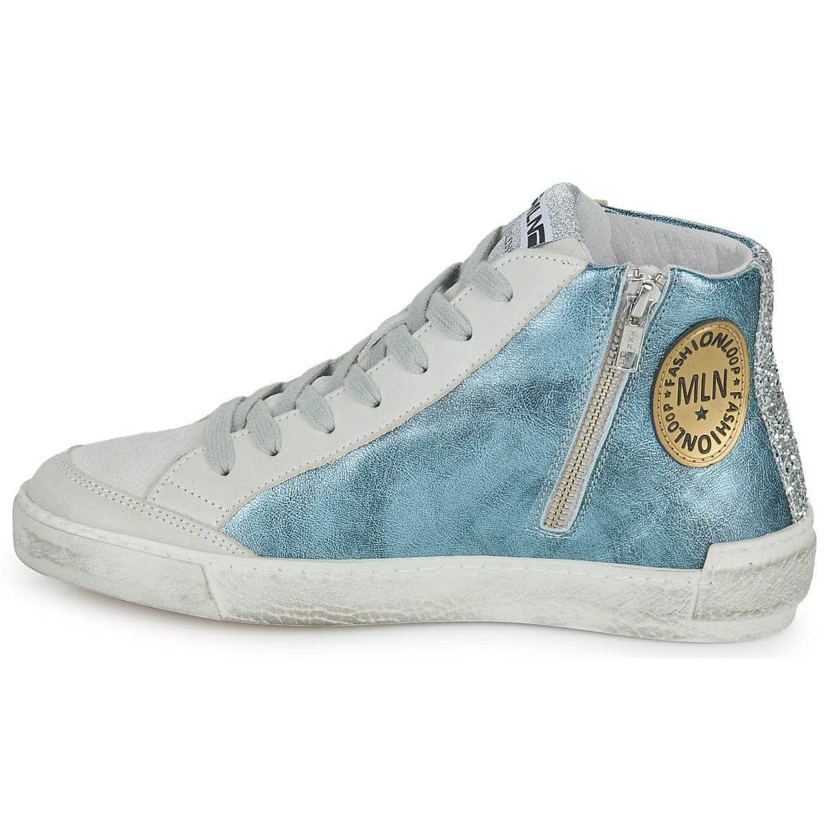 Sneakers alte Donna Meline  NKC1151  Blu