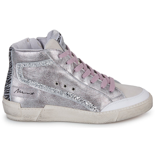 Sneakers alte Donna Meline  NCK322  Argento