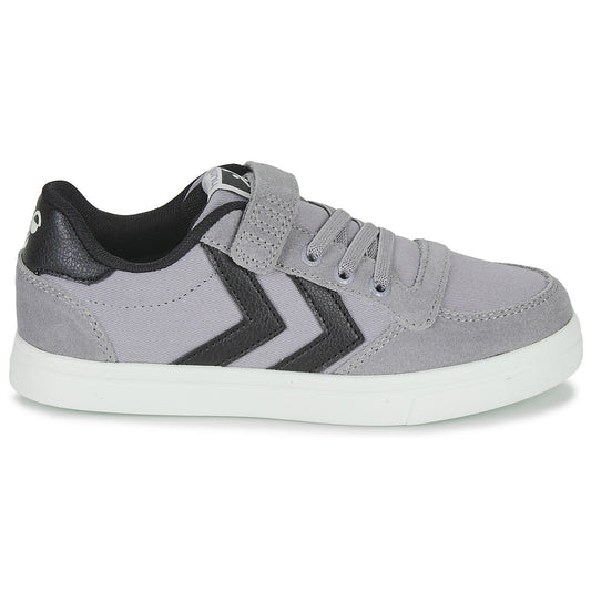 Scarpe bambini ragazzo hummel  SLIMMER STADIL LOW JR  Grigio