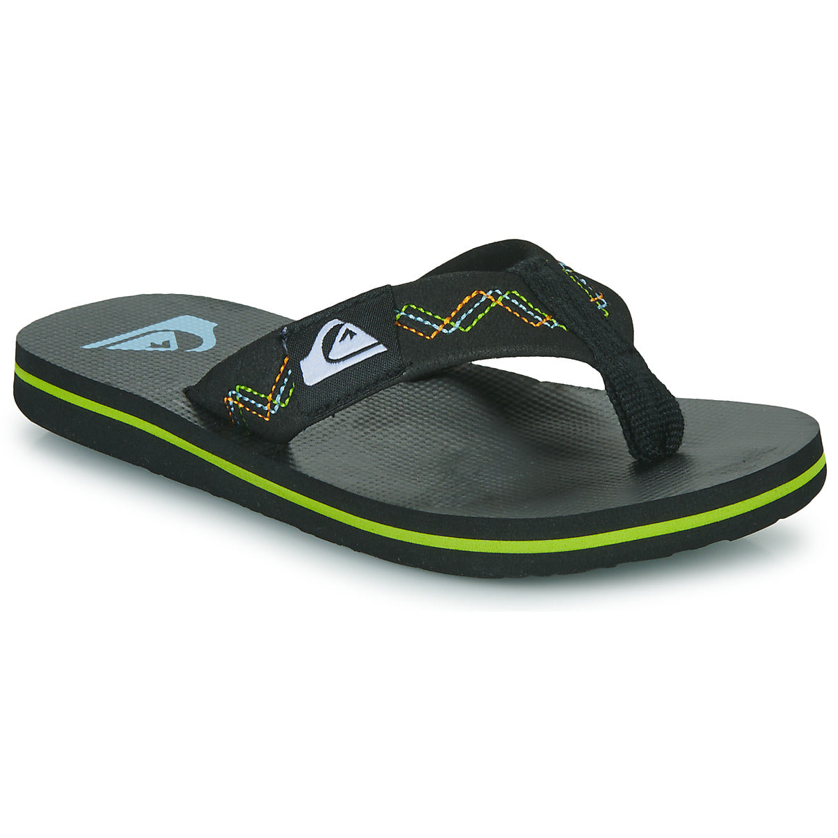 Infradito bambini ragazzo Quiksilver  MOLOKAI STITCHY YOUTH  Nero