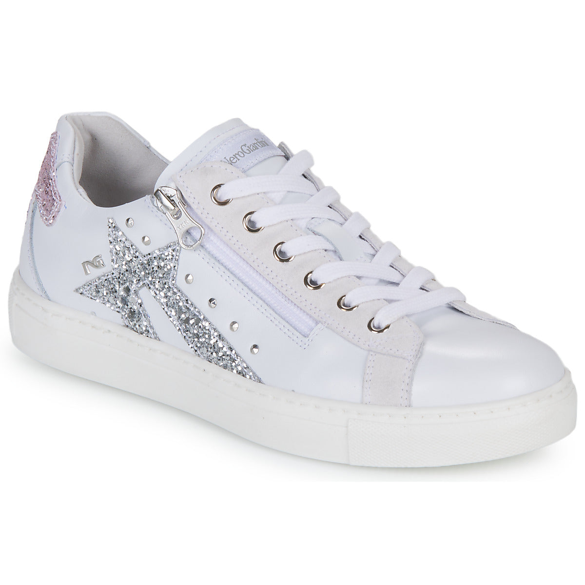 Sneakers basse Donna NeroGiardini  E306504D-707  Bianco