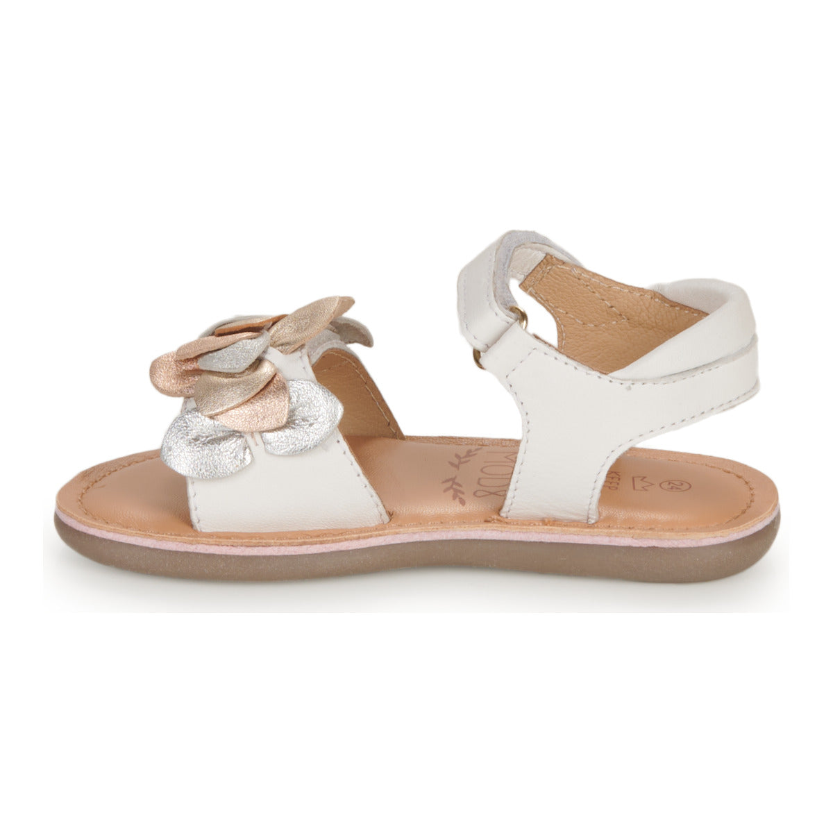 Sandali bambini ragazza Mod'8  CLOKNOT  Bianco