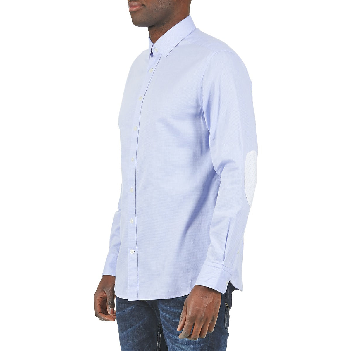 Camicia a maniche lunghe Uomo Hackett  SQUARE TEXT MUTLI  Blu