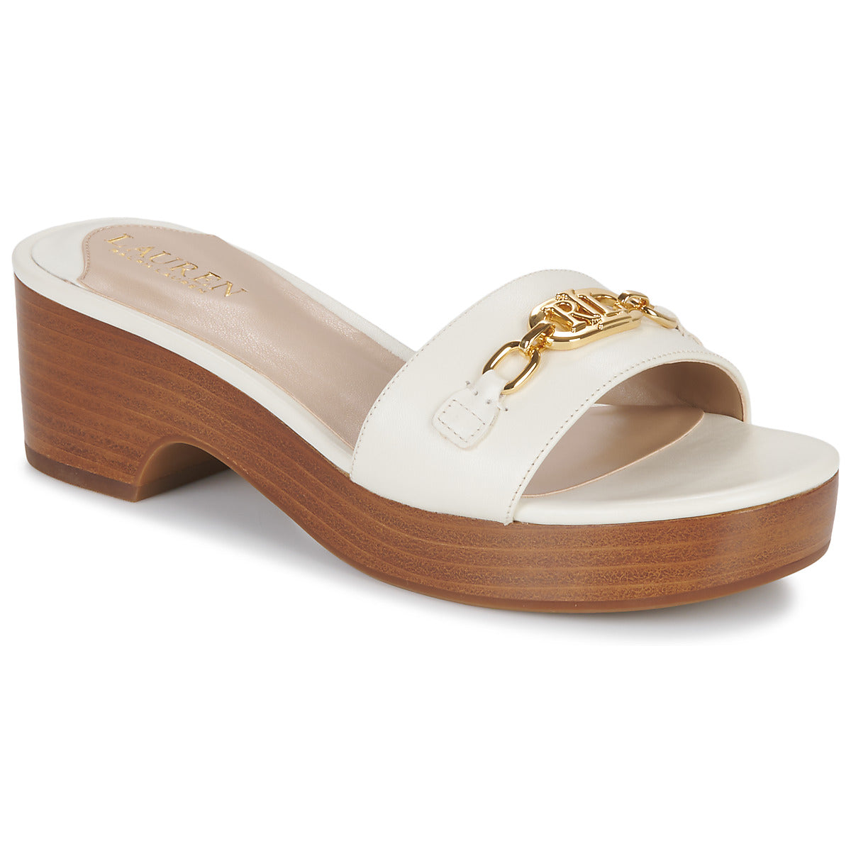 Scarpe Donna Lauren Ralph Lauren  ROXANNE-SANDALS-FLAT SANDAL  Bianco