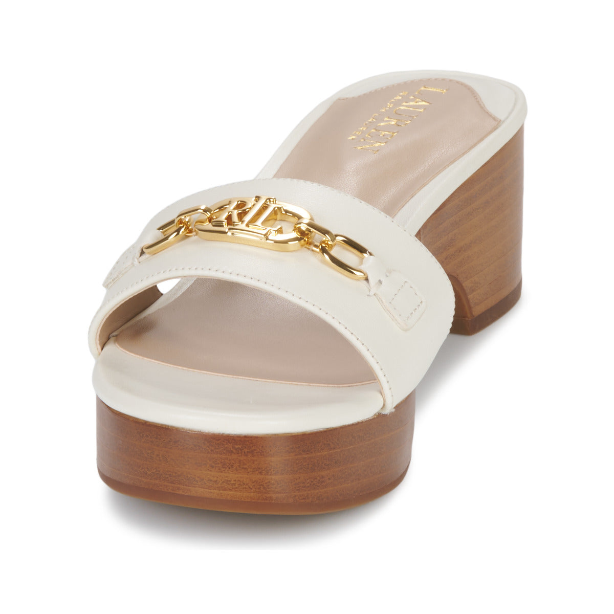 Scarpe Donna Lauren Ralph Lauren  ROXANNE-SANDALS-FLAT SANDAL  Bianco