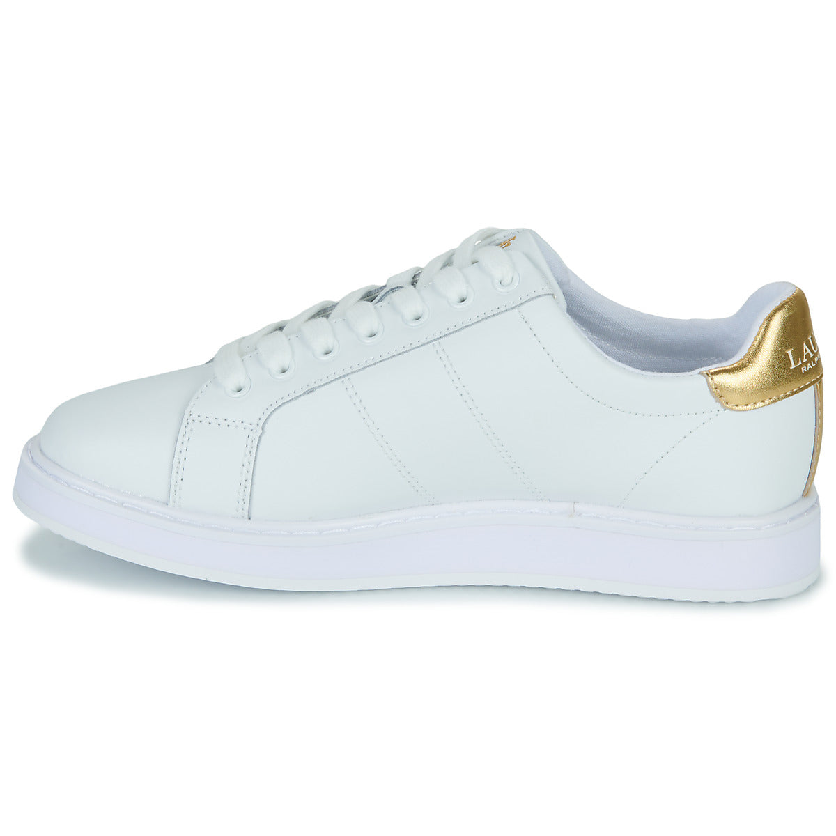 Sneakers basse Donna Lauren Ralph Lauren  ANGELINE 4-SNEAKERS-LOW TOP LACE  Bianco