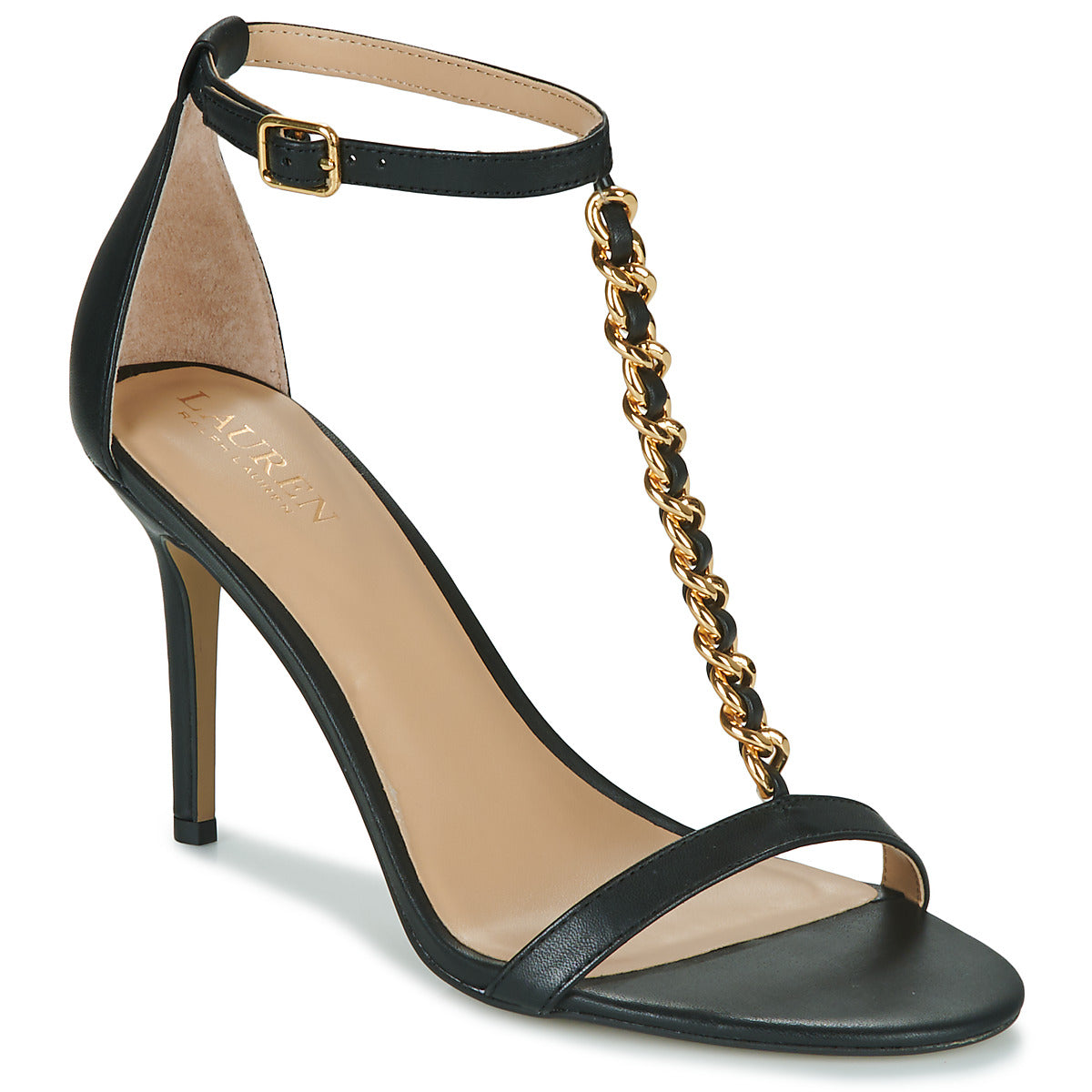 Sandali Donna Lauren Ralph Lauren  KATE-SANDALS-HEEL SANDAL  Nero