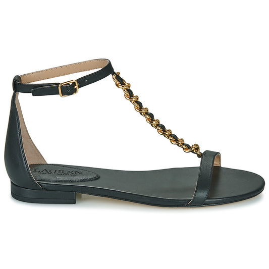 Sandali Donna Lauren Ralph Lauren  ELISE-SANDALS-FLAT SANDAL  Nero