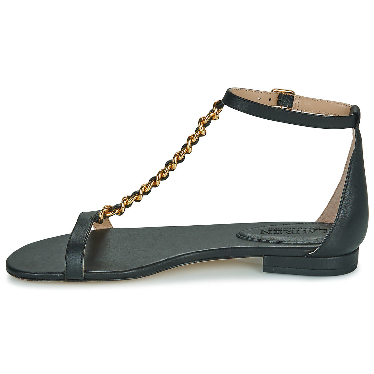 Sandali Donna Lauren Ralph Lauren  ELISE-SANDALS-FLAT SANDAL  Nero