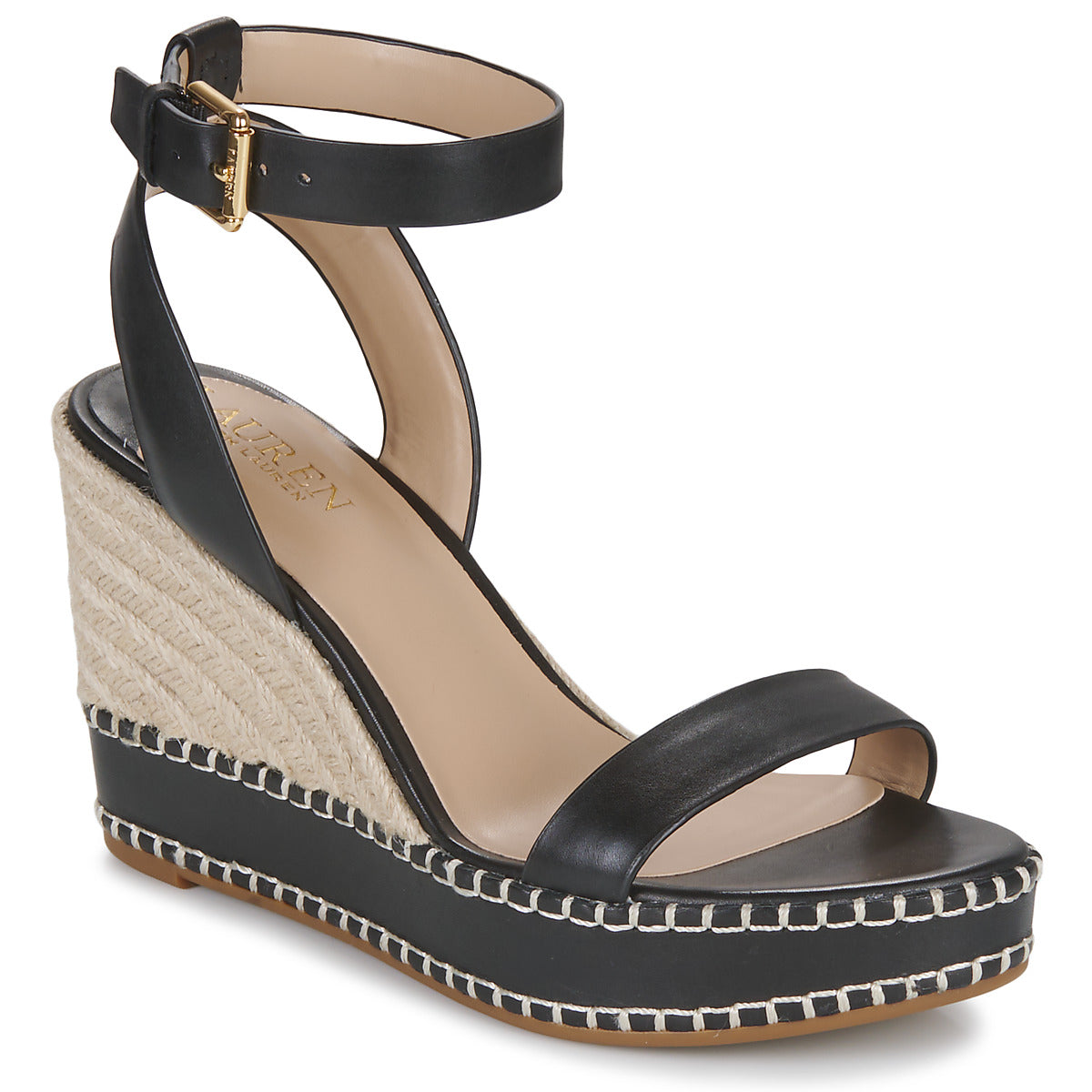 Sandali Donna Lauren Ralph Lauren  HILARIE-ESPADRILLES-WEDGE  Nero