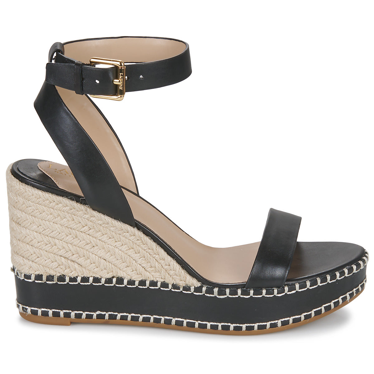 Sandali Donna Lauren Ralph Lauren  HILARIE-ESPADRILLES-WEDGE  Nero