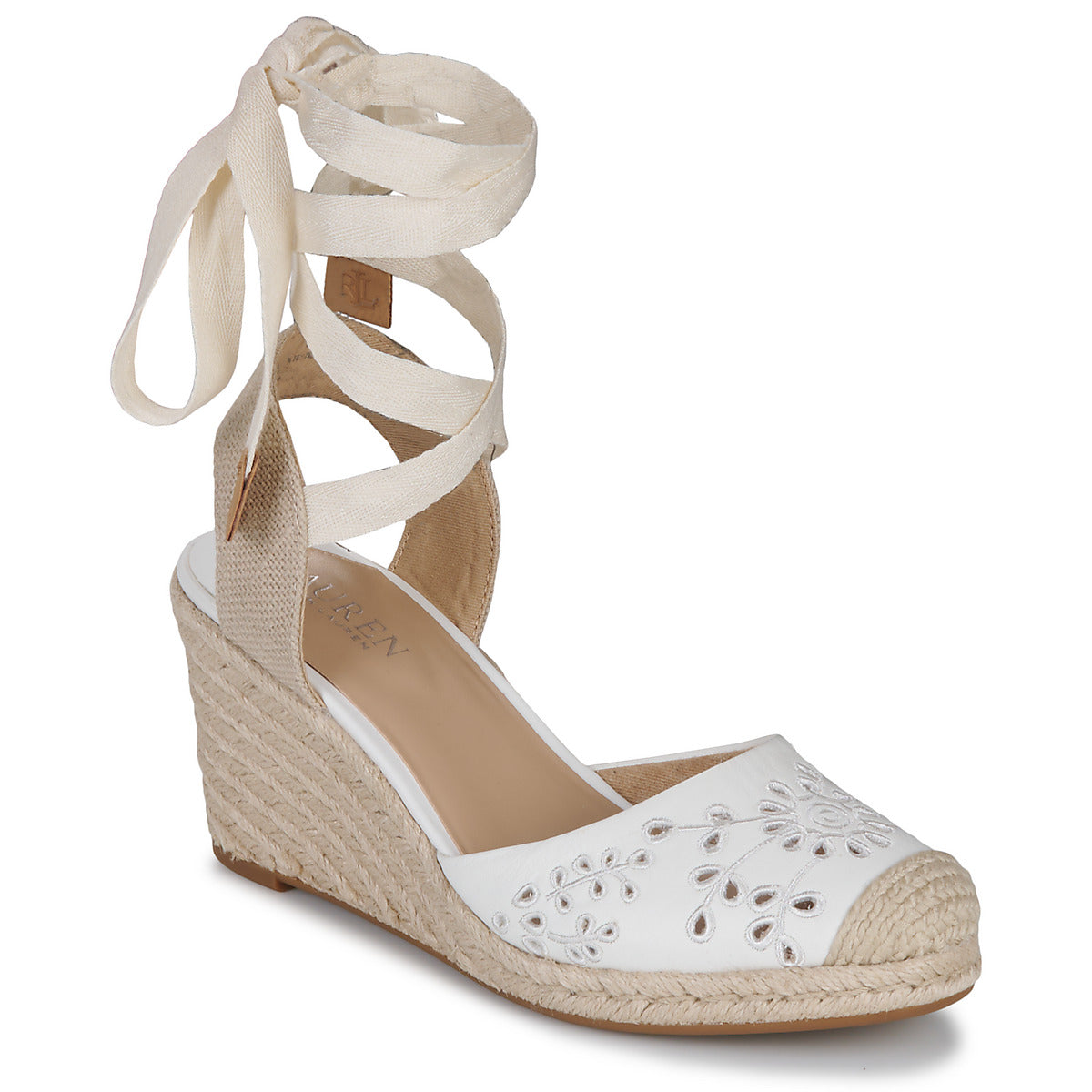 Sandali Donna Lauren Ralph Lauren  PAISLEE EYLT-ESPADRILLES-WEDGE  Bianco